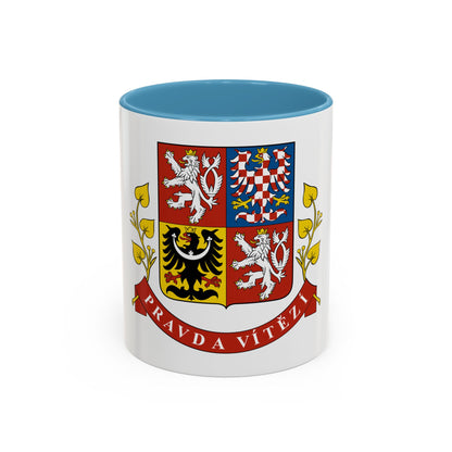 Greater coat of arms of the Czech Republic (Presidential version) - Accent Coffee Mug