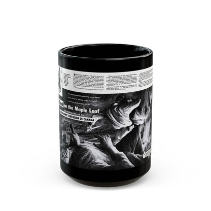 Blood on the Maple Leaf, Man's Adventure, December 1958 - Black Coffee Mug