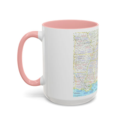 USA - Battlefields of the Civil War 1 (1961) (Map) Accent Coffee Mug