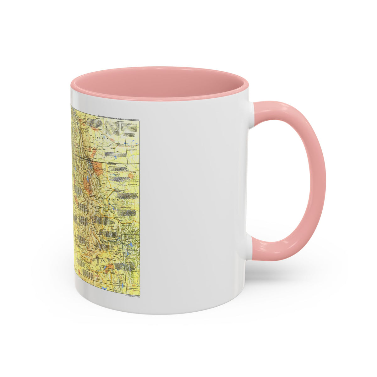 USA - Pacific Northwest 1 (1986) (Map) Accent Coffee Mug