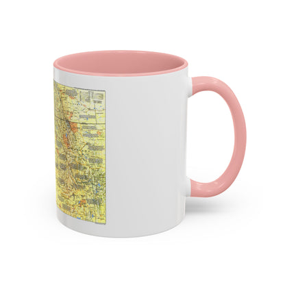 USA - Pacific Northwest 1 (1986) (Map) Accent Coffee Mug