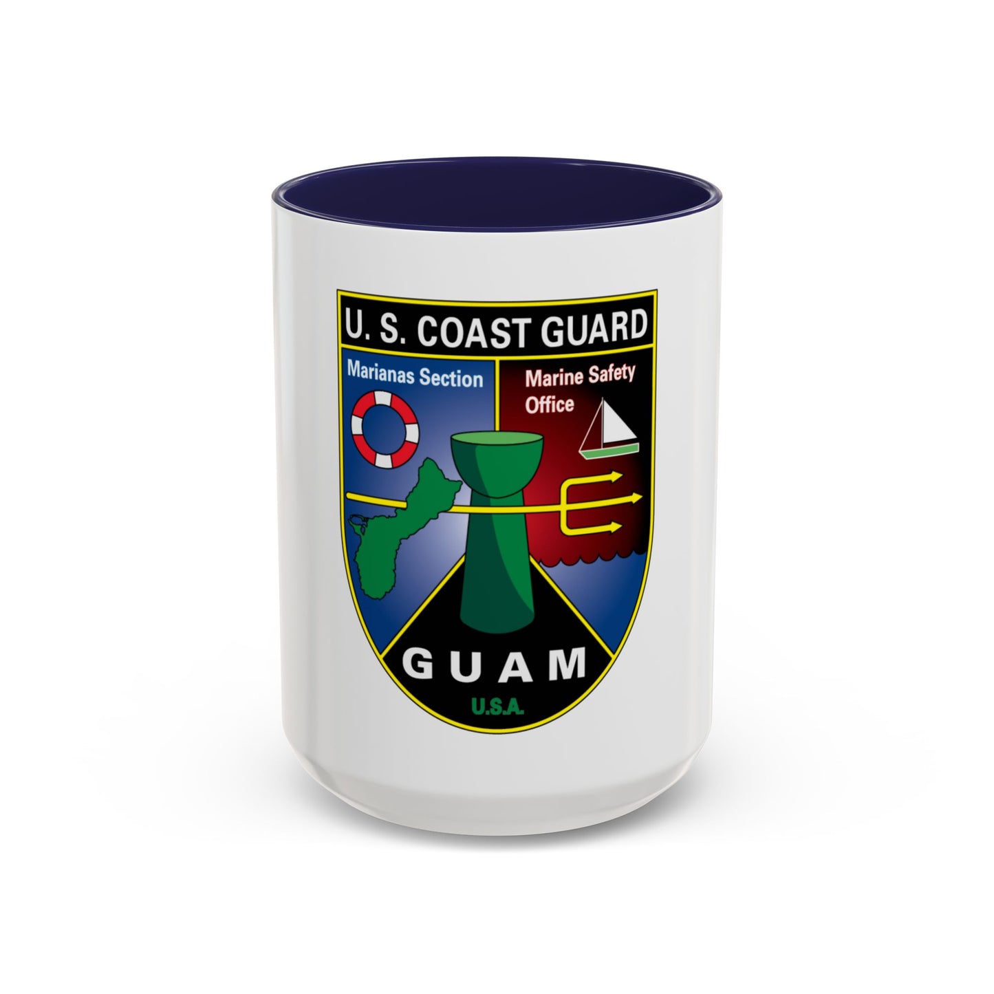 USCG Marianas Sect MSO Guam (U.S. Coast Guard) Accent Coffee Mug