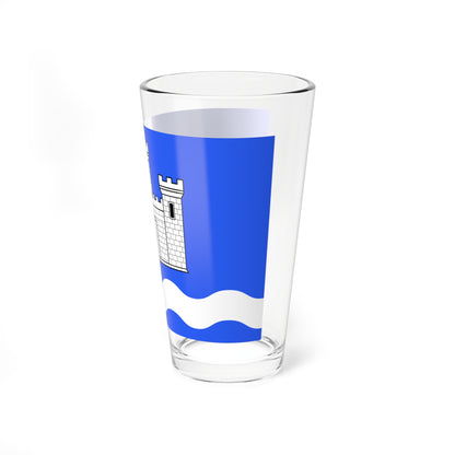 Flag of Chateauneuf-du-Faou (France) Pint Glass 16oz