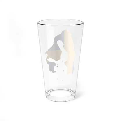 Flag-map of Sweden 1645 (Sweden) Pint Glass 16oz