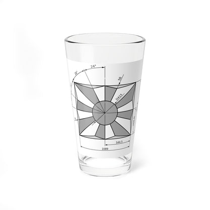 Flag of JSDF Construction sheet (Japan) Pint Glass 16oz