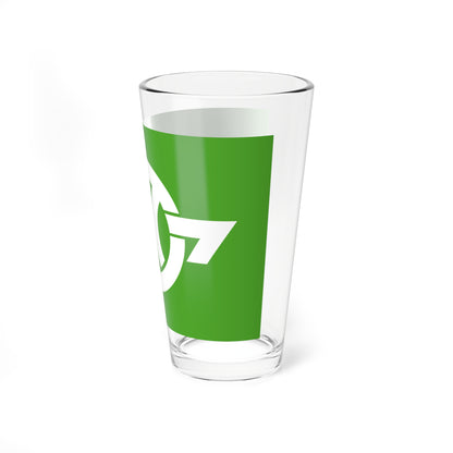 Flag of Akan Hokkaido 1952-2005 (Japan) Pint Glass 16oz