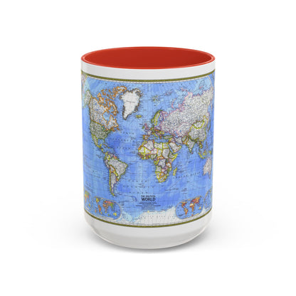 Carte du monde - Le monde politique (1975) (Carte) Tasse à café décorative