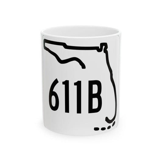 Florida 611B 1955 (Florida) (Road Sign) White Coffee Mug