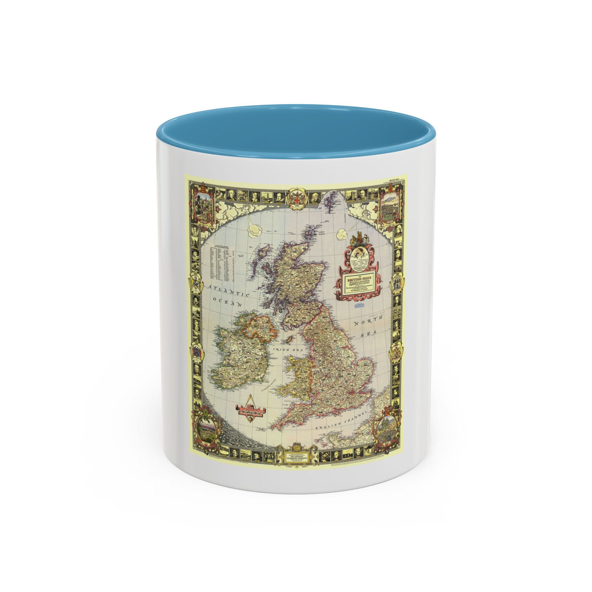 British Isles (1949) (Map) Accent Coffee Mug