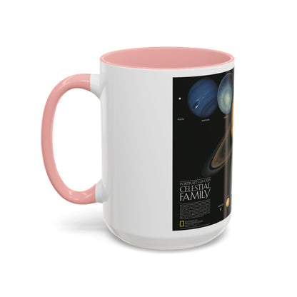 Space - The Solar System - Our Celestial Family (1990) (Map) Accent Coffee Mug