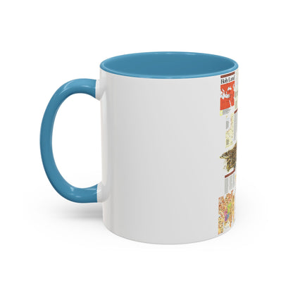 Middle East - Holy Land 2 (1989) (Map) Accent Coffee Mug