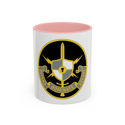 United States Cyber School 2 (U.S. Army) Accent Coffee Mug