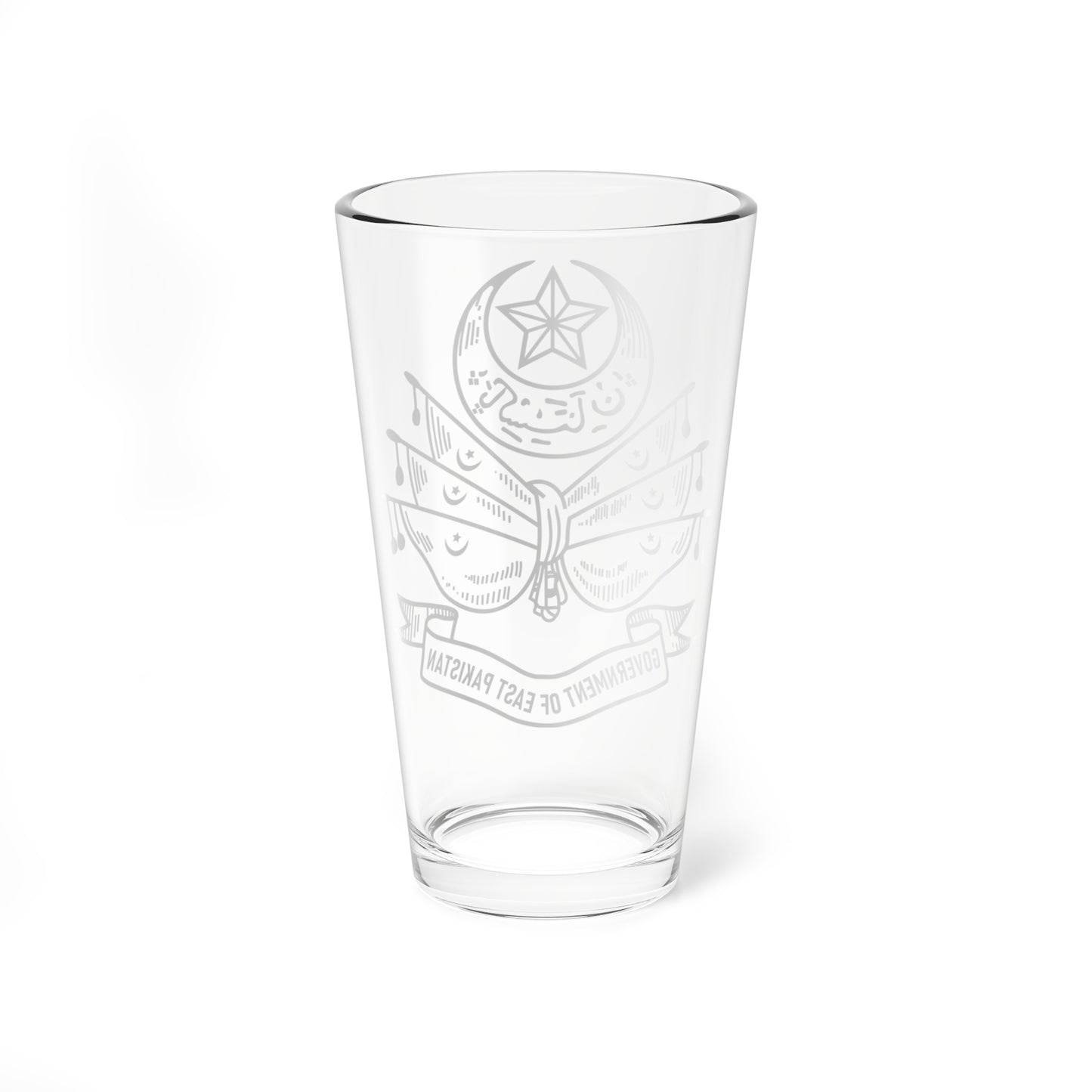East Pakistan Emblem 1956-1970 (Pakistan) (Coat of Arms) Pint Glass 16oz