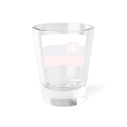 Flag Of Slovakia As Paths (Slovakia) Shot Glass 1.5oz