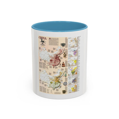 China 2 (1991) (Map) Accent Coffee Mug