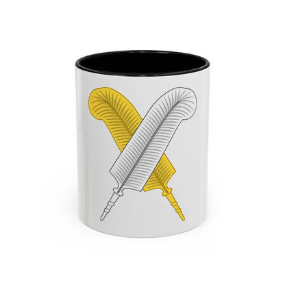Crossed Feather Badge of Henry VI - Accent Coffee Mug