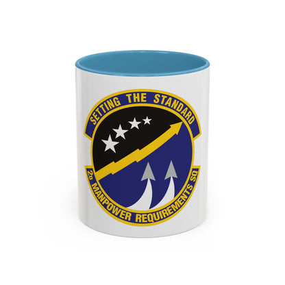2d Manpower Requirements Squadron (U.S. Air Force) Accent Coffee Mug