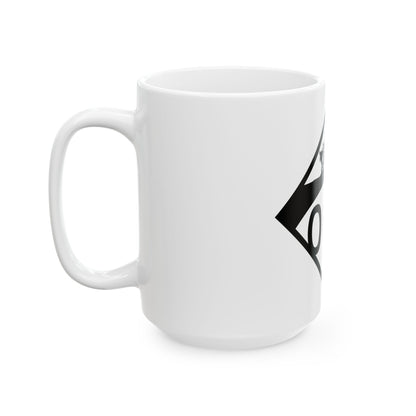 N-000 1950s template (Nebraska) (Road Sign) White Coffee Mug