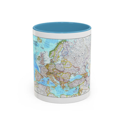 Europe (1992) (Map) Accent Coffee Mug