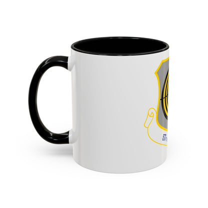 1058px USAF 57th Wing shield (U.S. Air Force) Accent Coffee Mug