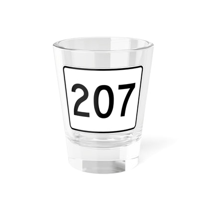 MA Route 207 (Massachusetts) (Road Sign) Shot Glass 1.5oz