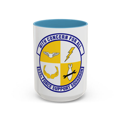 633d Force Support Squadron (U.S. Air Force) Accent Coffee Mug