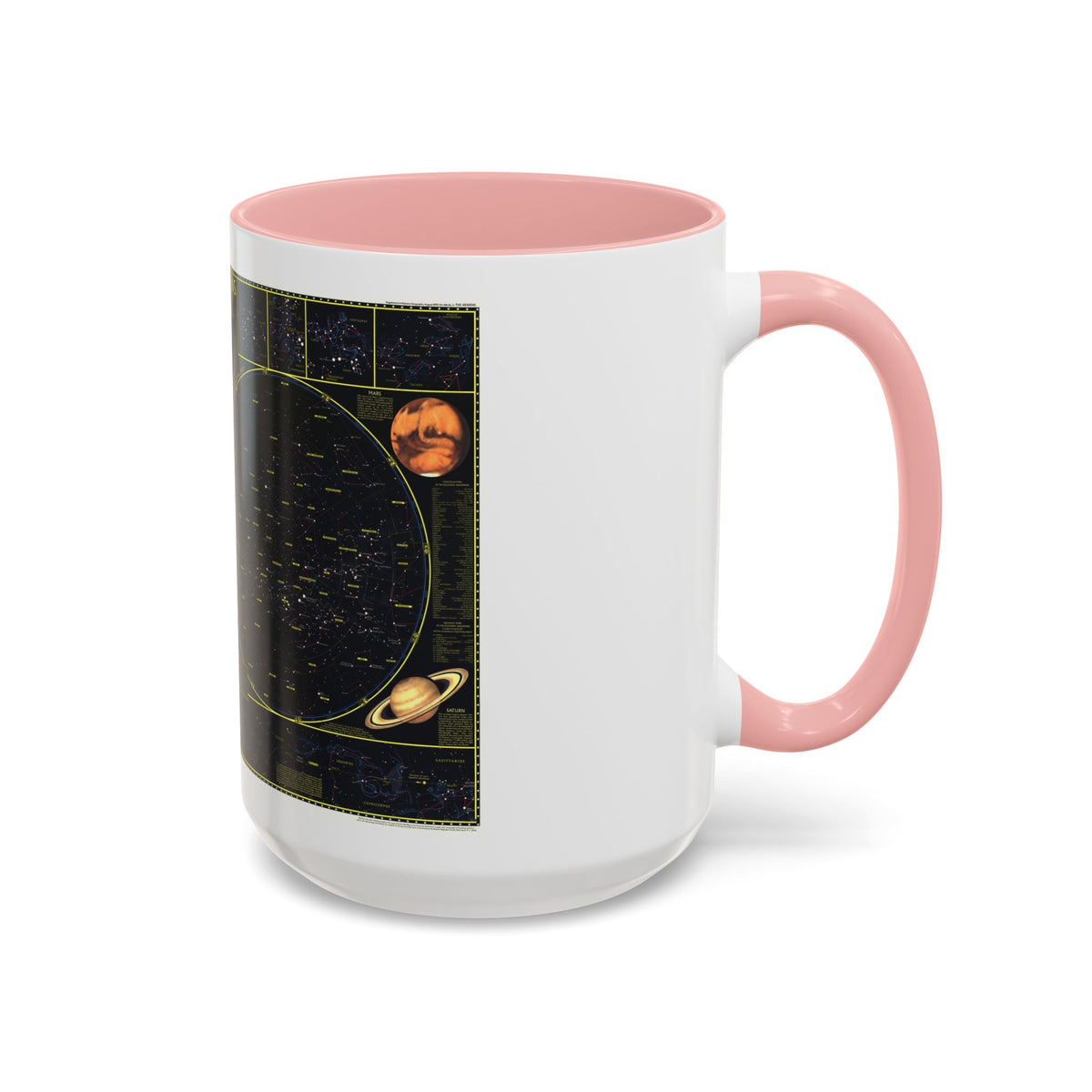 Heavens. The (1970) (Map) Accent Coffee Mug