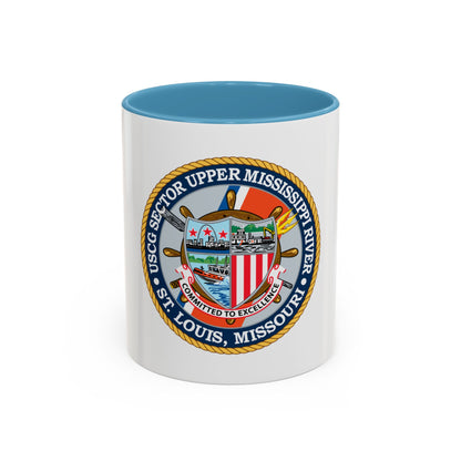 USCG Sector Upper Mississippi River (U.S. Coast Guard) Accent Coffee Mug