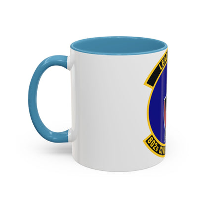 802d Civil Engineer Squadron (U.S. Air Force) Accent Coffee Mug