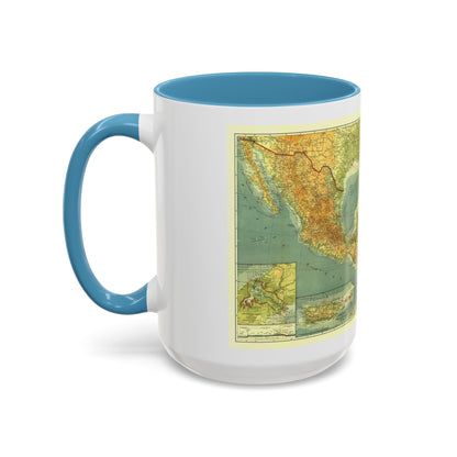 Central America and the West Indies (1922) (Map) Accent Coffee Mug