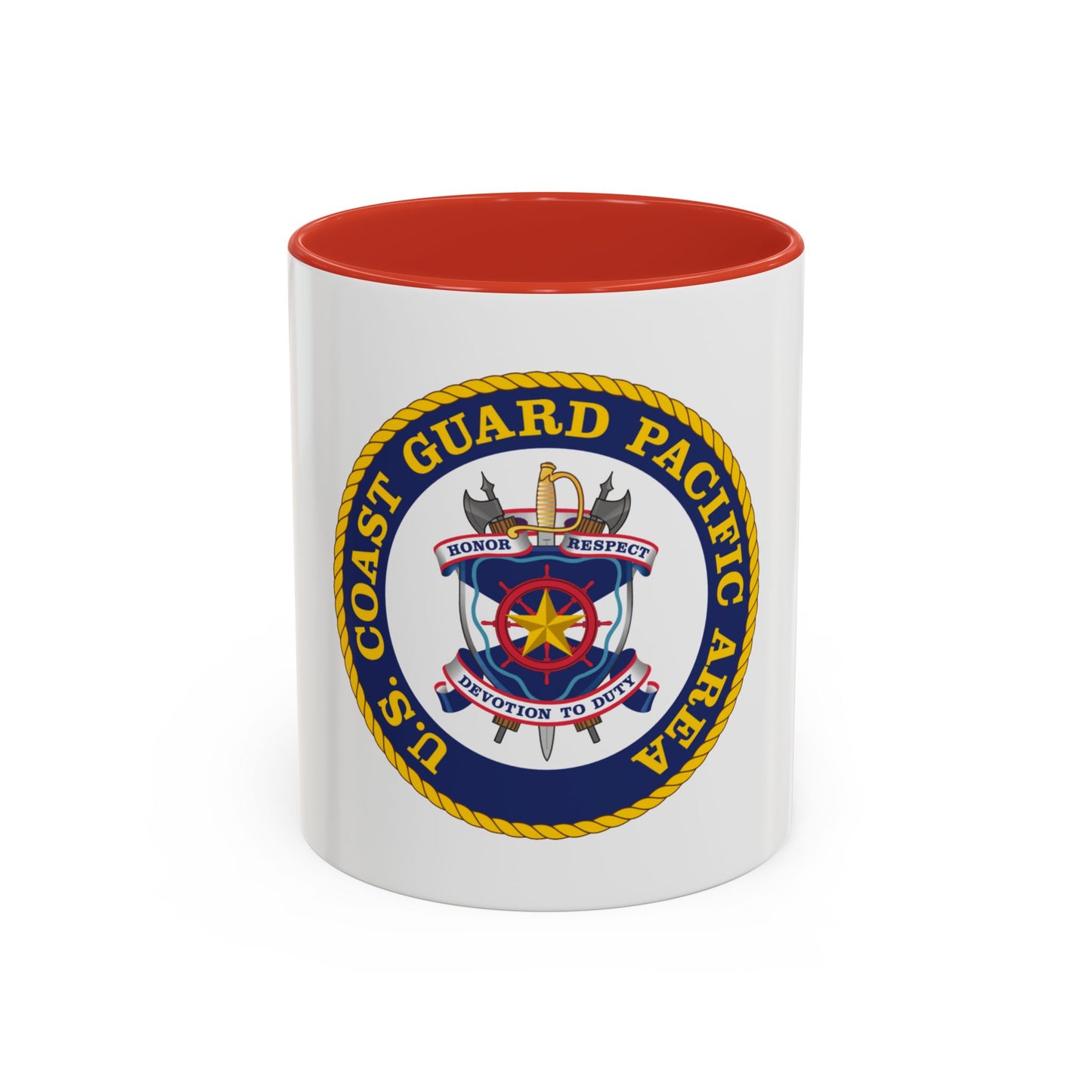 USCG Pacific Area (U.S. Coast Guard) Accent Coffee Mug