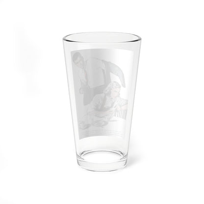 Once Before in the Moonlight (Pt. 2-2), Redbook, July 1948 (Magazine Illustration) Pint Glass 16oz