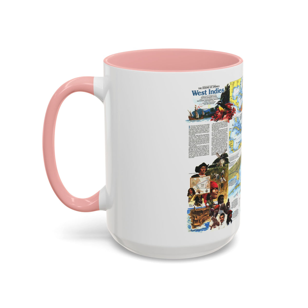 West Indies 2 (1987) (Map) Accent Coffee Mug