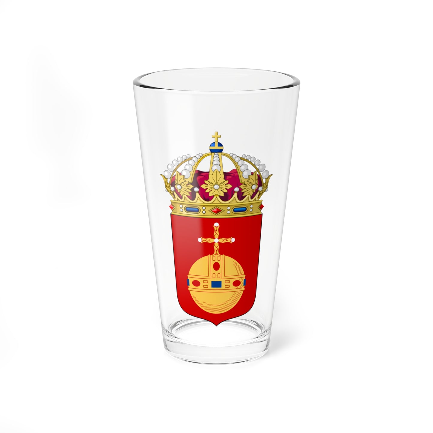 Uppsalas läns vapen (Sweden) (Coat of Arms) Pint Glass 16oz