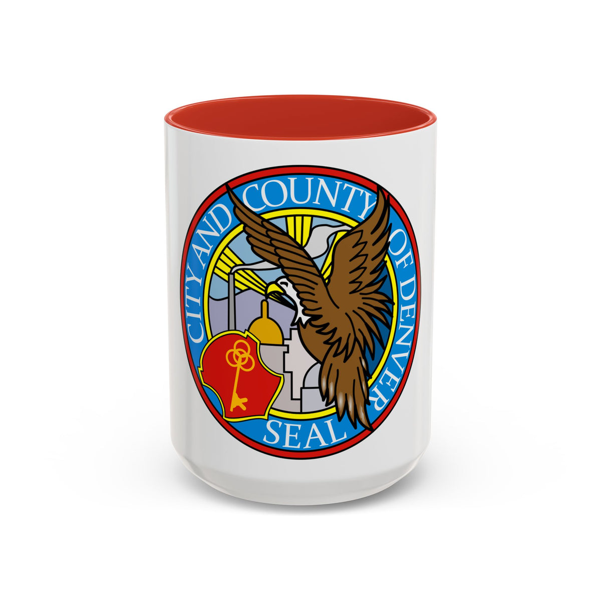 Seal of Denver - Accent Coffee Mug