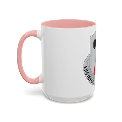 980 Engineer Battalion (U.S. Army) Accent Coffee Mug