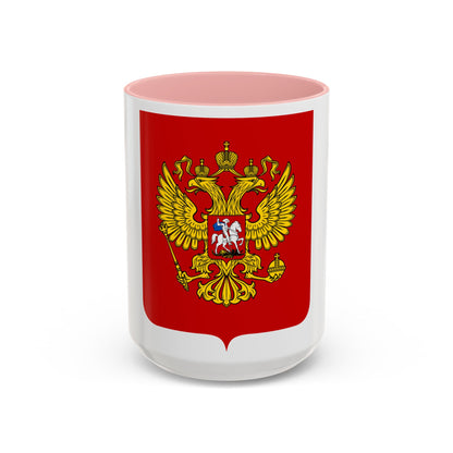 Coat of Arms of the Russian Federation - Accent Coffee Mug