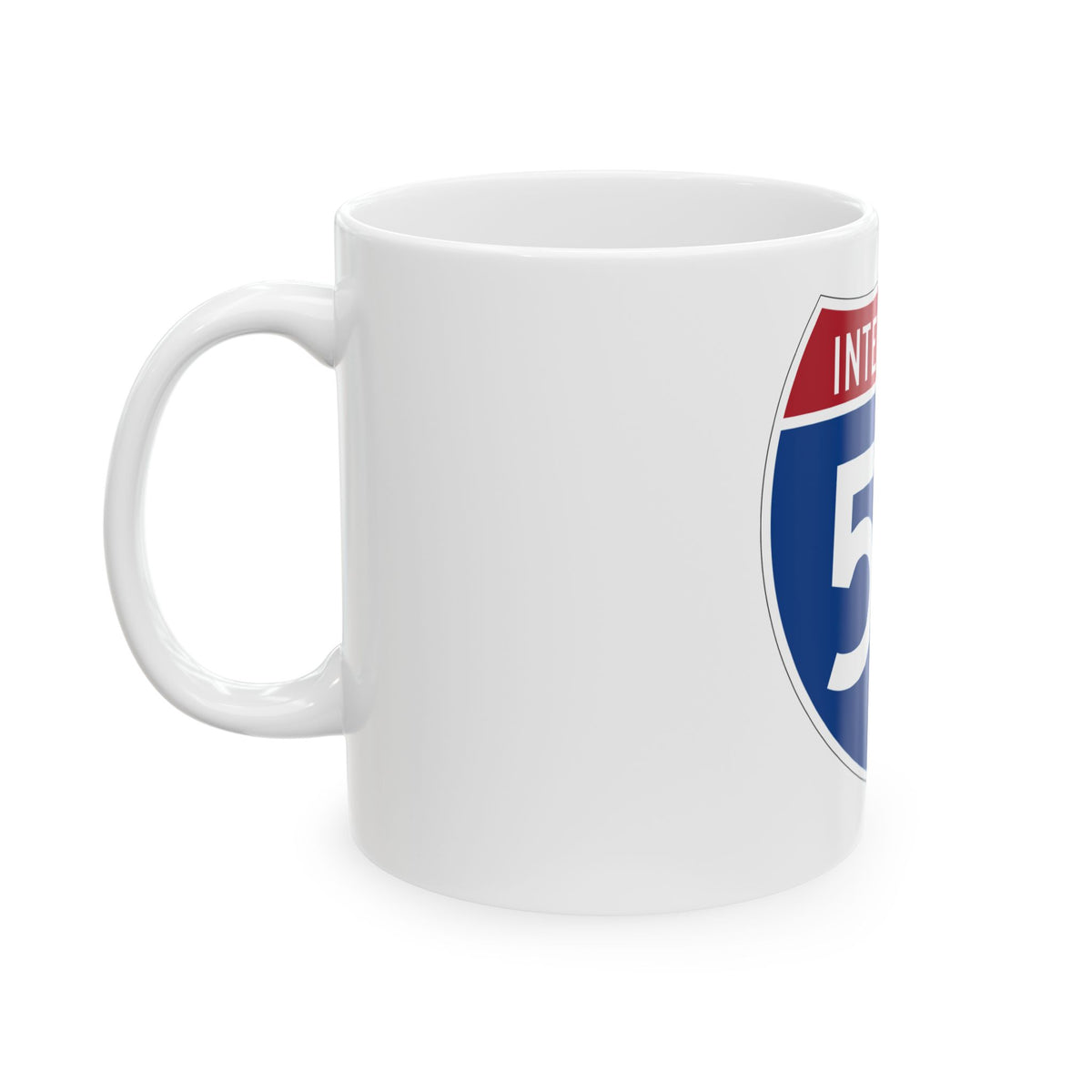 Interstate 55 (U.S. Highways) White Coffee Mug