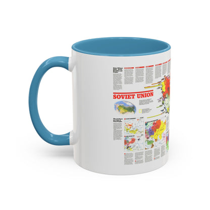 Russia - Soviet Union 2 (1990) (Map) Accent Coffee Mug