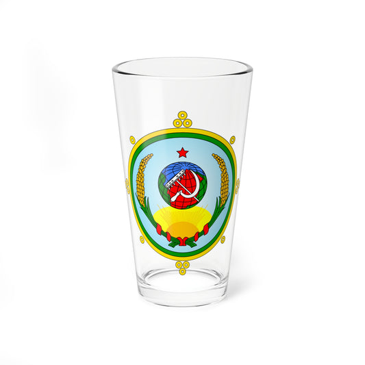 Emblem of the Tuvan Peoples Republic 1926-1930 (Soviet Union) (Coat of Arms) Pint Glass 16oz