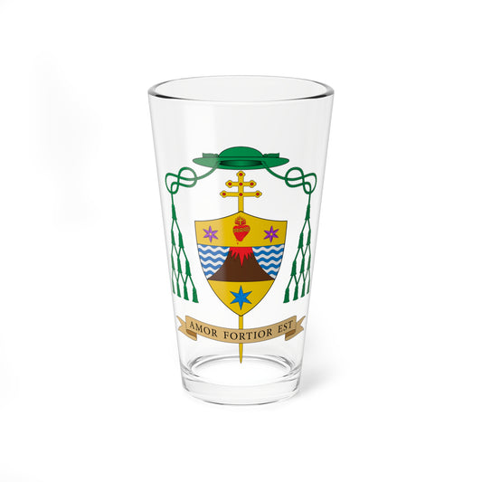 Escudo de Dagoberto Campos Salas (Spain) (Coat of Arms) Pint Glass 16oz