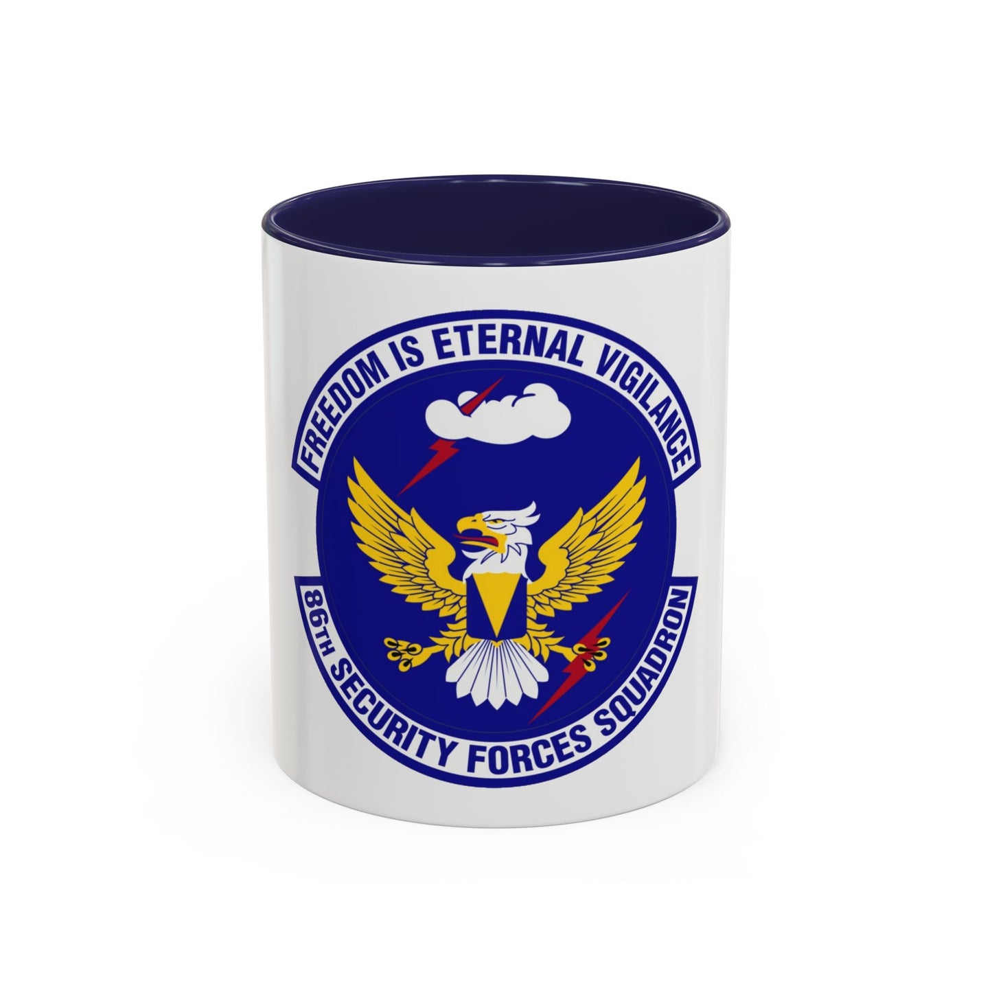 86 Security Forces Squadron USAFE (U.S. Air Force) Accent Coffee Mug