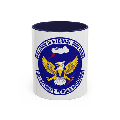 86 Security Forces Squadron USAFE (U.S. Air Force) Accent Coffee Mug