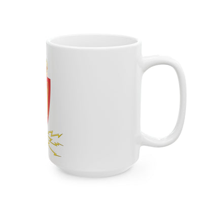 Coat of arms of the Norwegian Telegraph Administration - White Coffee Mug