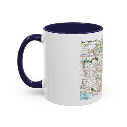 USA - Southwest (1992) (Map) Accent Coffee Mug
