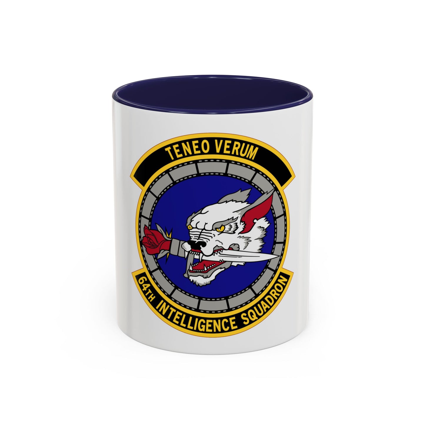64 Intelligence Squadron AFRC (U.S. Air Force) Accent Coffee Mug