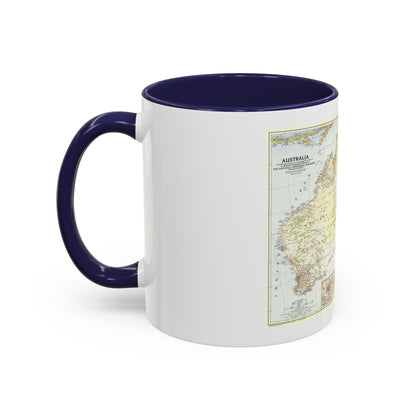 Australia (1948) (Map) Accent Coffee Mug