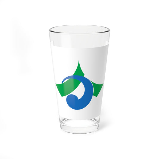 Flag of Kahoku Ishikawa (Japan) Pint Glass 16oz
