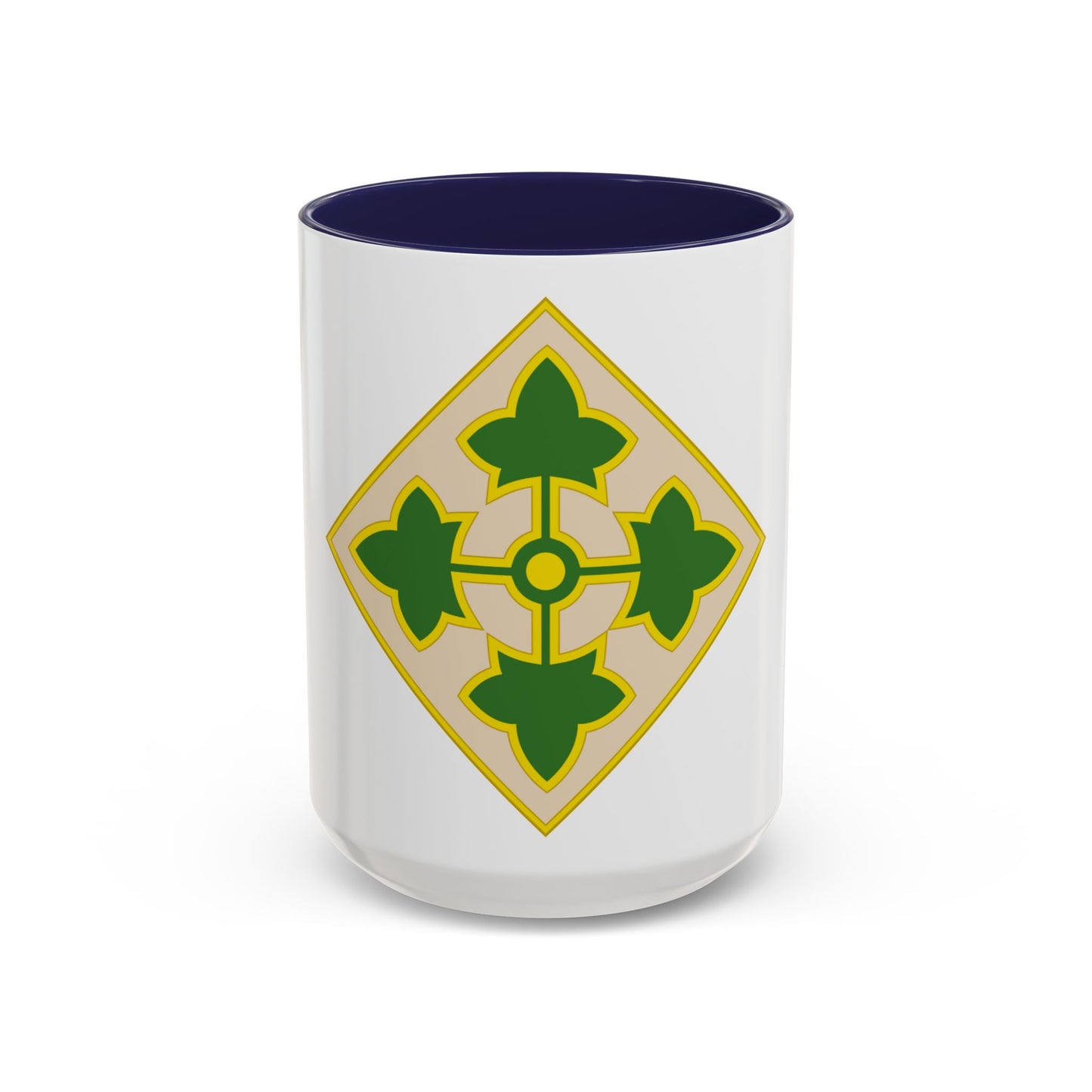 4th Infantry Division CSIB2 (U.S. Army) Accent Coffee Mug