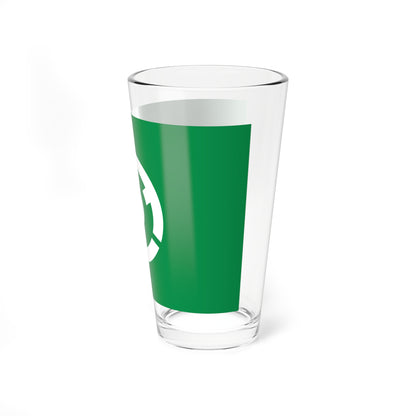 Flag of Tomioka Fukushima (Japan) Pint Glass 16oz